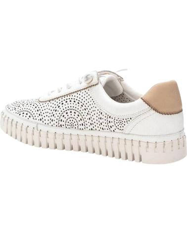 CARMELA 162327 WEISSER SNEAKER MIT GEZACKTER SOHLE BLANCO