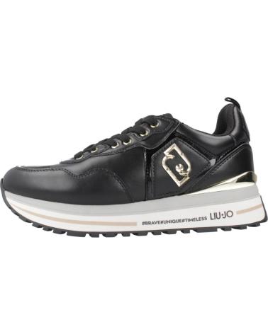 LIU JO MAXI WONDER 01 - ZAPATILLAS CASUAL MUJER NEGRAS BLACK