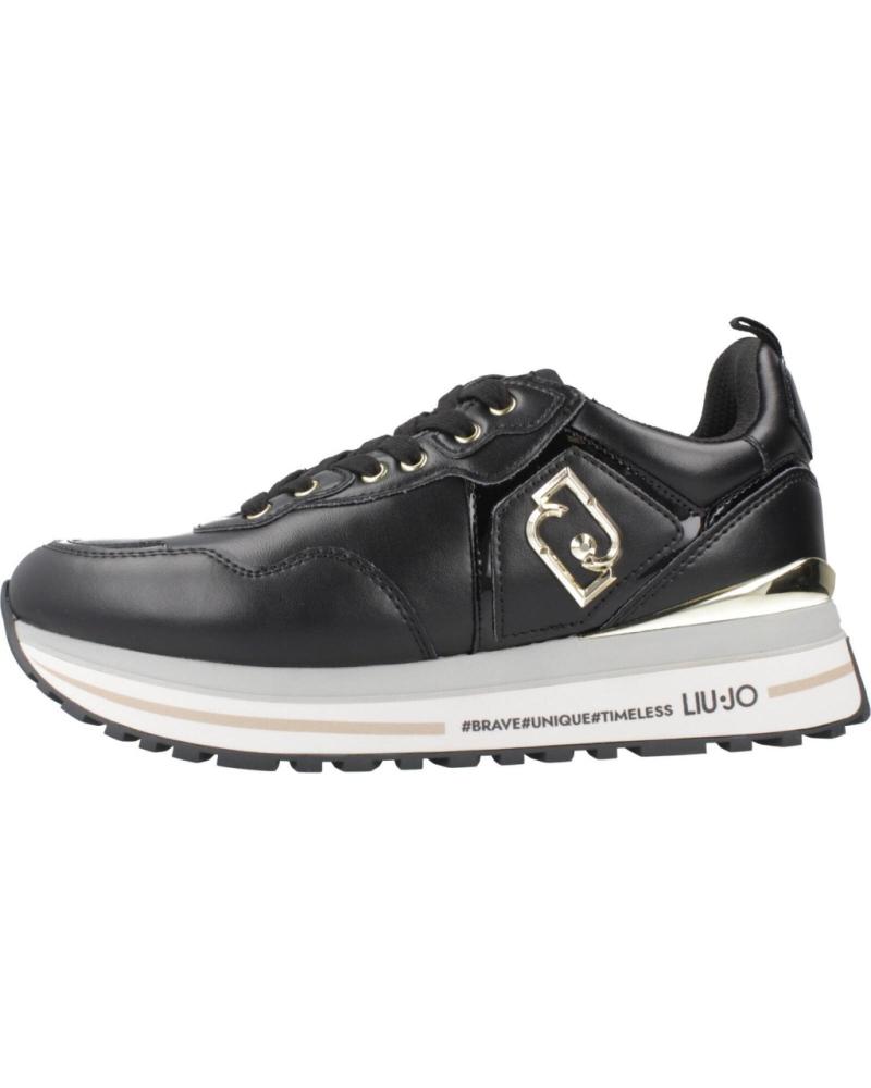 LIU JO MAXI WONDER 01 - ZAPATILLAS CASUAL MUJER NEGRAS BLACK