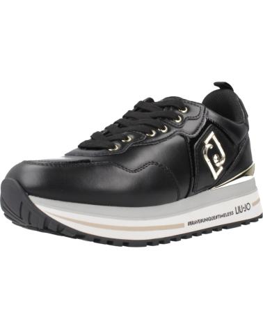 LIU JO MAXI WONDER 01 - ZAPATILLAS CASUAL MUJER NEGRAS BLACK