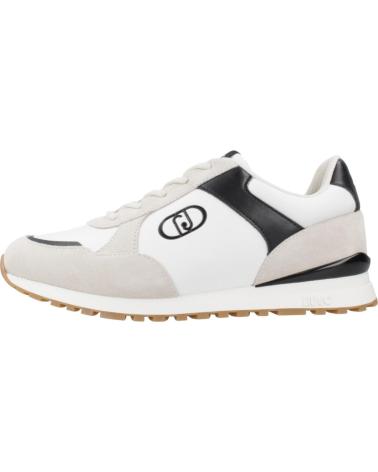 TÊNIS LIU JO MAXI WONDER LOW 01 MLKBLK BEGE MLKBLK