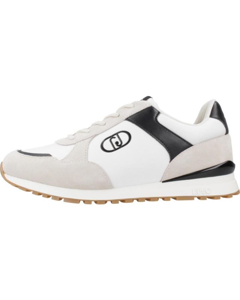 TÊNIS LIU JO MAXI WONDER LOW 01 MLKBLK BEGE MLKBLK