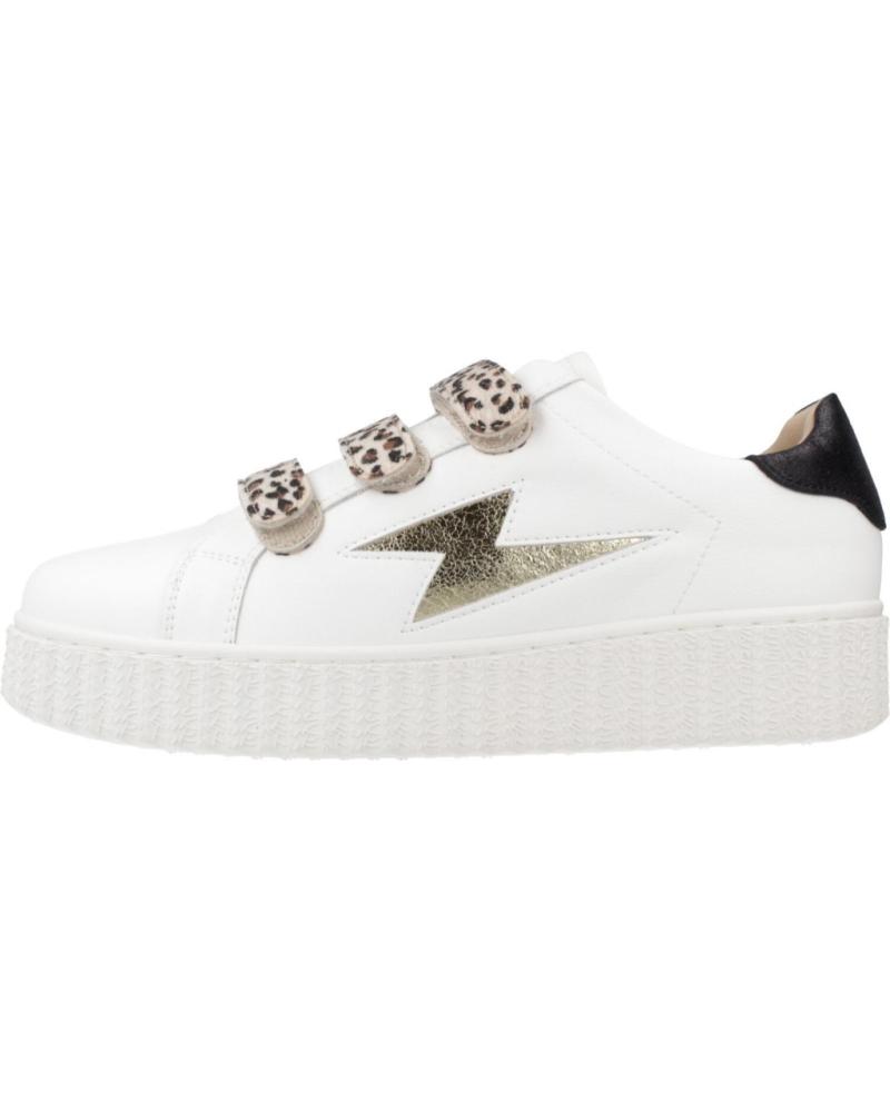 VANESSA WU MAGGIE JANE WEISSE SNEAKER MIT KLETTVERSCHLUSS IM ANIMAL-PRINT LPRD