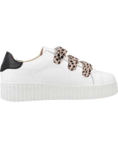 VANESSA WU MAGGIE JANE WEISSE SNEAKER MIT KLETTVERSCHLUSS IM ANIMAL-PRINT LPRD