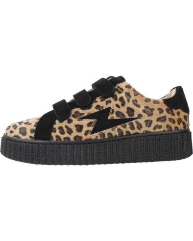 SAPATILHAS VANESSA WU ALIA ESTAMPADO ANIMAL COM DETALHES PRETOS E PLATAFORMA LPRD