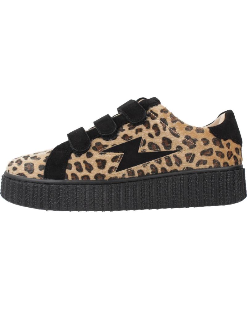 SAPATILHAS VANESSA WU ALIA ESTAMPADO ANIMAL COM DETALHES PRETOS E PLATAFORMA LPRD