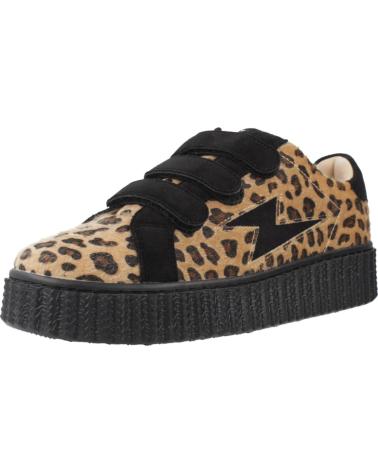 SAPATILHAS VANESSA WU ALIA ESTAMPADO ANIMAL COM DETALHES PRETOS E PLATAFORMA LPRD