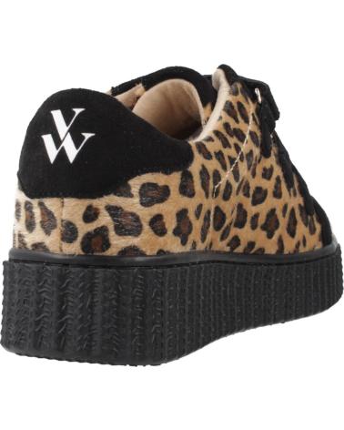 SAPATILHAS VANESSA WU ALIA ESTAMPADO ANIMAL COM DETALHES PRETOS E PLATAFORMA LPRD