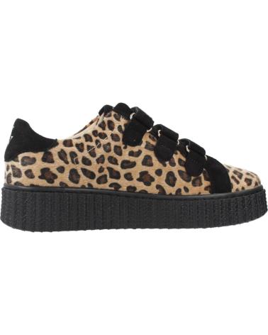 SAPATILHAS VANESSA WU ALIA ESTAMPADO ANIMAL COM DETALHES PRETOS E PLATAFORMA LPRD