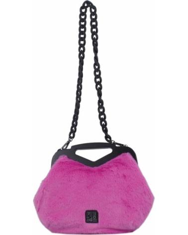 MALA DE MÃO PEPE MOLL CASTOR BERRY FÚCSIA COM CORRENTE FUCSIA