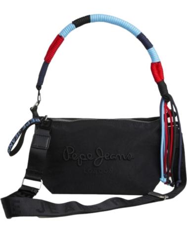 BOLSA TIRACOLO PEPE JEANS LYDIA PRETA NEGRO