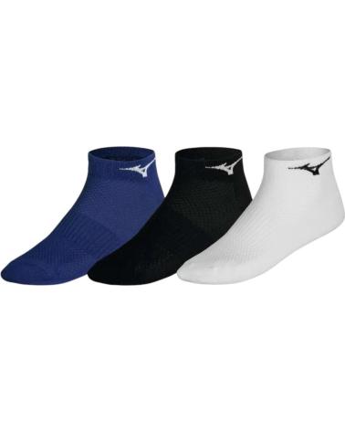 MIZUNO 3ER-PACK KURZE LAUFSTRÜMPFE 67X - SCHWARZ, WEISS UND MARINEBLAU MULTICOLOR