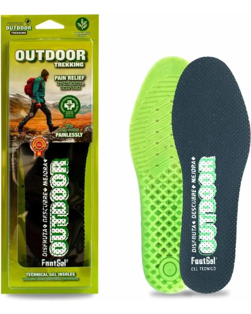 FOOTGEL PLANTILLAS GEL OUTDOOR AROMA EUCALIPTO NEGRO