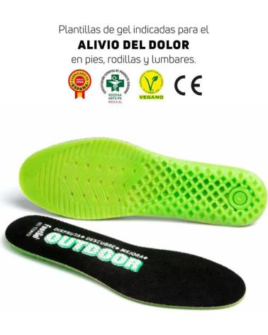 FOOTGEL PLANTILLAS GEL OUTDOOR AROMA EUCALIPTO NEGRO