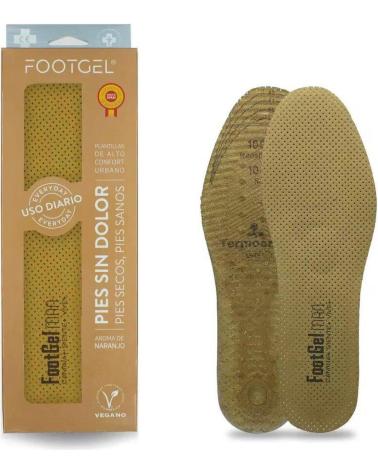 FOOTGEL PLANTILLAS DE GEL USO DIARIO HOMBRE PACK 1 UND CONFORT URBAN MARRóN