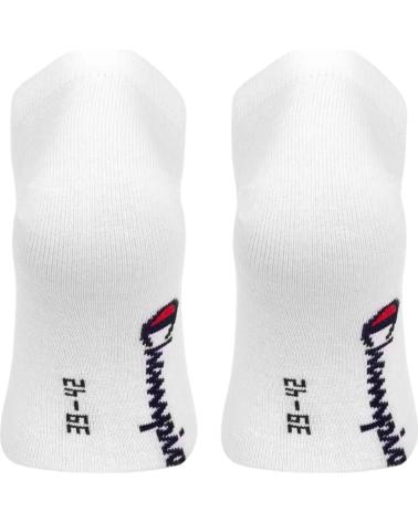 CHAMPION CALCETINES CORTOS UNISEX 3-PARES BLANCAS U20100-WW001 CLARO