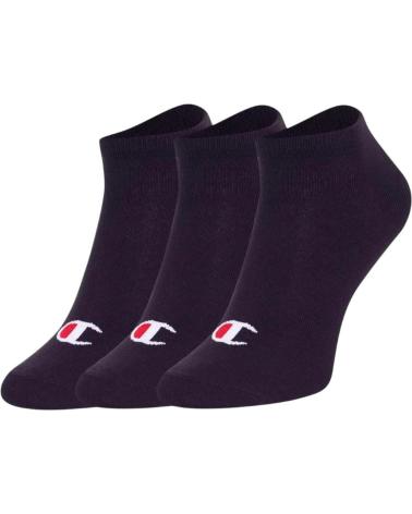 CHAMPION CALCETINES CORTOS UNISEX 3-PARES U20100-KK001 NEGRO