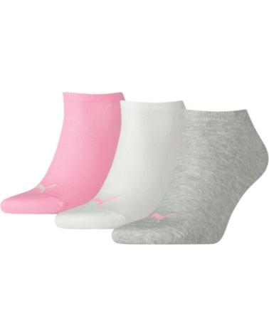 PUMA PACK 3 CALCETINES UNISEX SNEAKER PLAIN MULTICOLOR