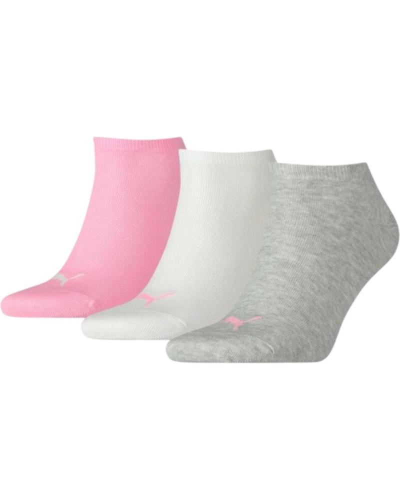 PUMA PACK 3 CALCETINES UNISEX SNEAKER PLAIN MULTICOLOR