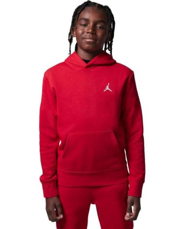 JORDAN SUDADERA MJ BROOKLYN FLEECE PO 95D232-R78 SUDADERA NINO ROJO