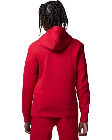 JORDAN SUDADERA MJ BROOKLYN FLEECE PO 95D232-R78 SUDADERA NINO ROJO