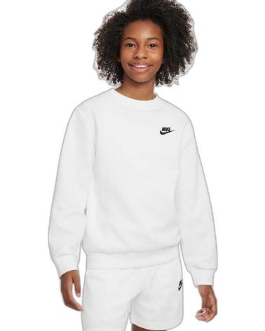 CAMISOLA NIKE NSW CLUB FLC CREW BRANCA FD3006-100 BLANCO