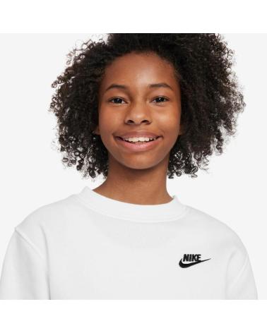 CAMISOLA NIKE NSW CLUB FLC CREW BRANCA FD3006-100 BLANCO