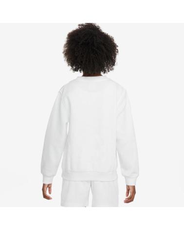 CAMISOLA NIKE NSW CLUB FLC CREW BRANCA FD3006-100 BLANCO