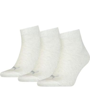CALZINI PUMA QUARTER PLAIN PACK-3 - AVENA/BIANCO (RIF: 271080001) BLANCO