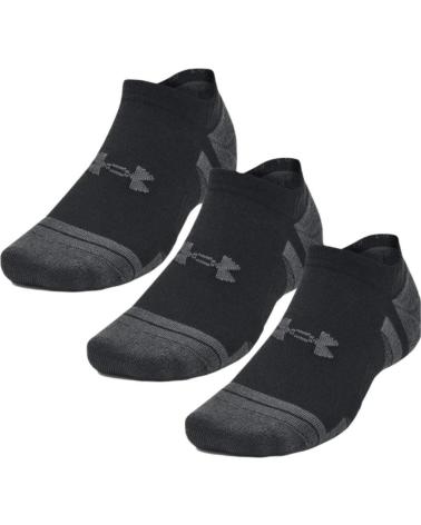 CALZE UNDER ARMOUR PERFORMANCE TECH CONFEZIONE DA 3 PAIA NERE 1379503-001 NEGRO