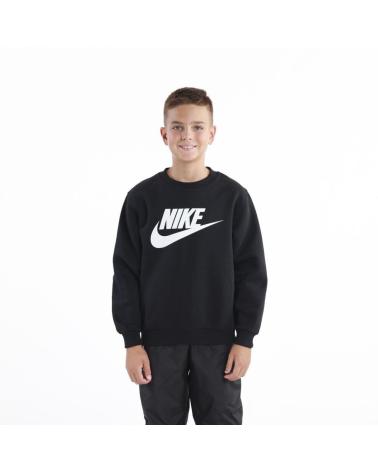 CAMISOLA NIKE K CLUB FLEECE CREW LS HBR PRETO FD2992-010 NEGRO