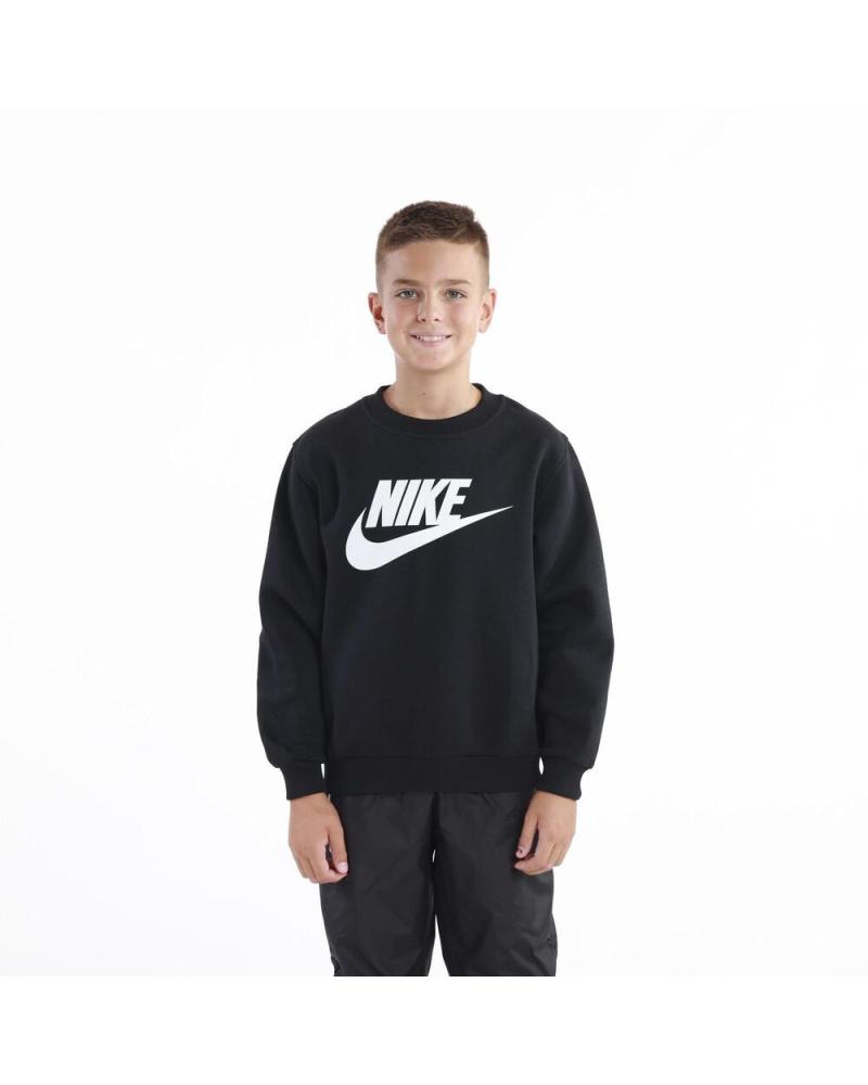 CAMISOLA NIKE K CLUB FLEECE CREW LS HBR PRETO FD2992-010 NEGRO