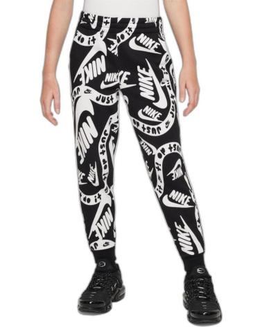 NIKE PANTALONES K CLUB FLC HBR JOGGER AOP PANT FD3198-010 N NEGRO