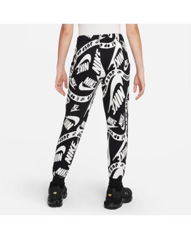 NIKE PANTALONES K CLUB FLC HBR JOGGER AOP PANT FD3198-010 N NEGRO