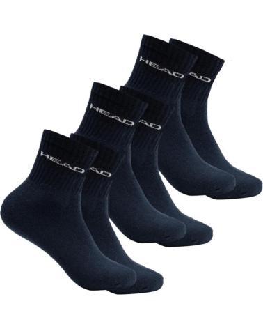 CALZE HEAD SHORT CREW CONFEZIONE DA 3 - NERO 771026001-200 NEGRO