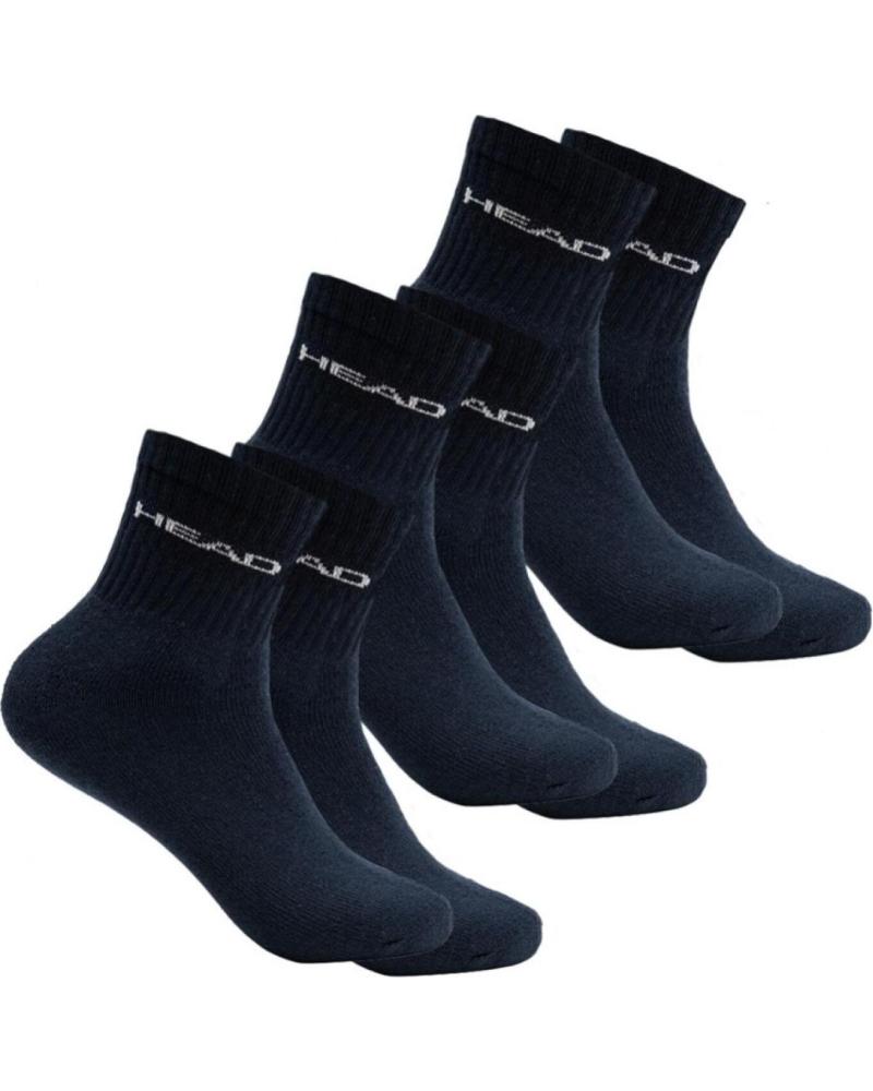 CALZE HEAD SHORT CREW CONFEZIONE DA 3 - NERO 771026001-200 NEGRO