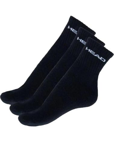 CALZE HEAD SHORT CREW CONFEZIONE DA 3 - NERO 771026001-200 NEGRO
