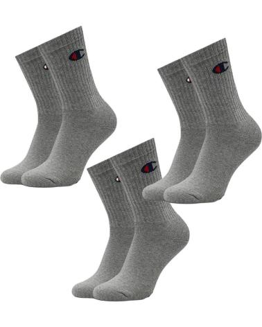 CALZE CHAMPION ATHLETIC CREW CONFEZIONE DA 3 PAIA - GRIGIO U24558-EM010 GRIS