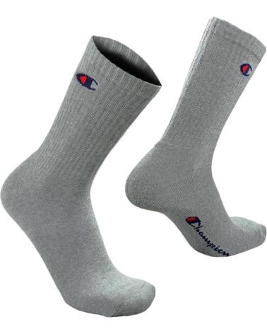 CALZE CHAMPION ATHLETIC CREW CONFEZIONE DA 3 PAIA - GRIGIO U24558-EM010 GRIS