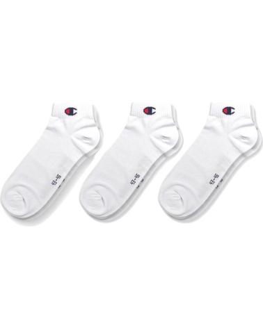CALZE CHAMPION AUTO ATHLETIC QUARTER CONFEZIONE DA 3 PAIA - BIANCHE U20099-WW001 CLARO