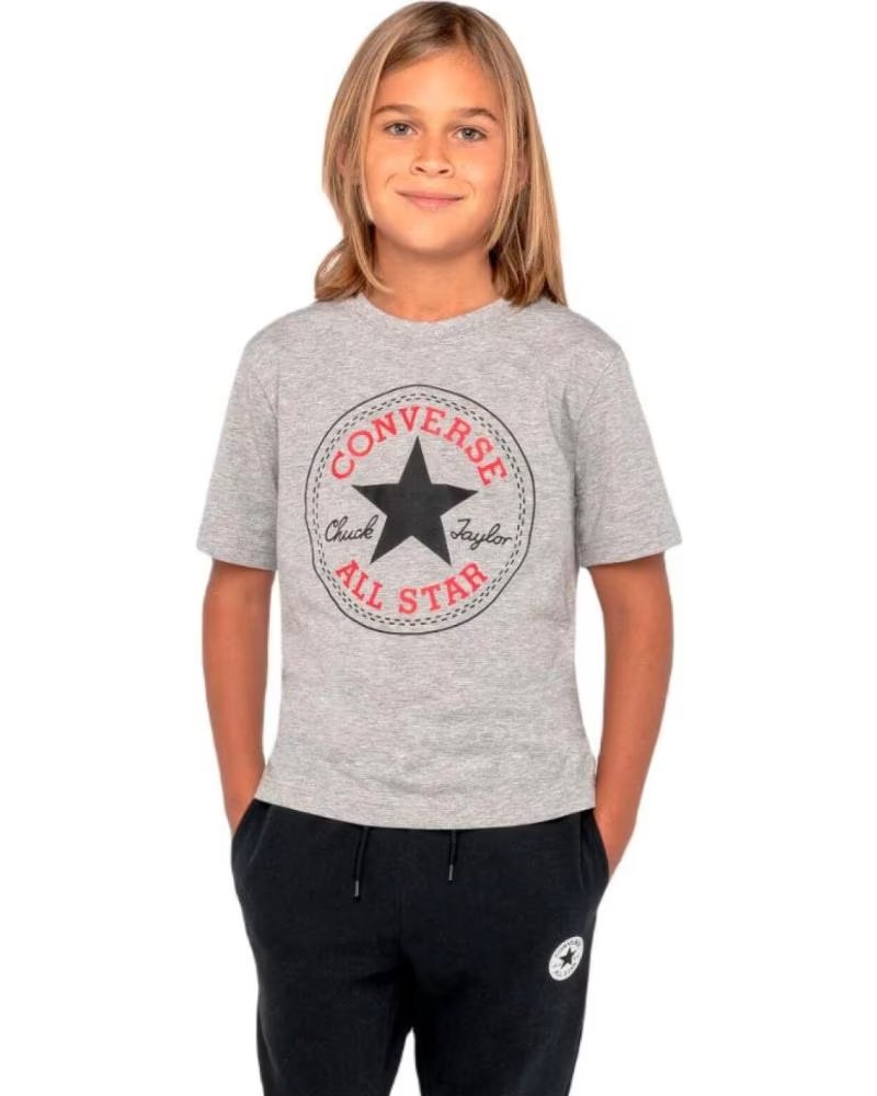 CONVERSE CAMISETA CHUCK PATH TEE T SHIRT 966500-042 GRIS
