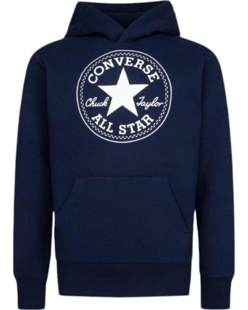 CONVERSE FLEECE CTP CORE PO 9CC858-695 HOODIE NAVY BLUE AZUL MARINO