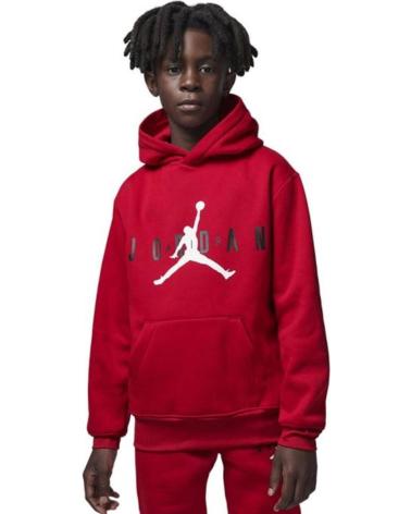 JORDAN JUMPMAN SUSTAINABLE PULLOVER HOODIE RED - MODEL 95B910-R78 ROJO