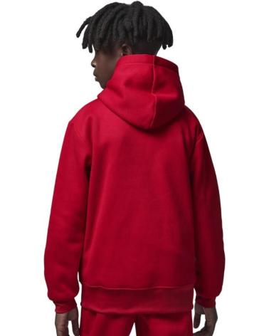 FELPA JORDAN JUMPMAN SUSTAINABLE PULLOVER ROSSA - MODELLO 95B910-R78 ROJO