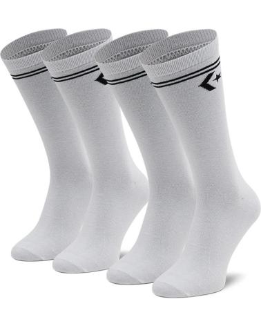 CALZINI CONVERSE CONFEZIONE DA 2 PAIA BIANCHI E1025W BLANCO