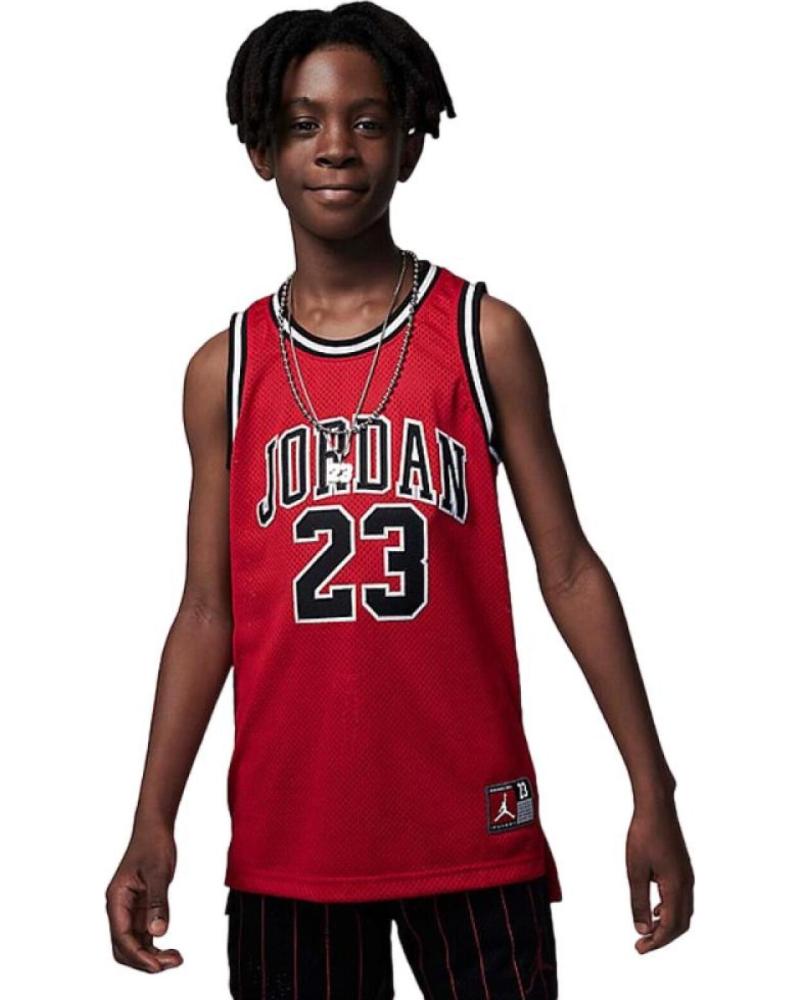 NIKE CAMISETA JORDAN 23 JERSEY ROJO TIRANTES T SHIRT BASKET 95A77 NEGRO