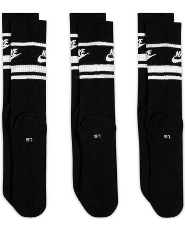 CALZINI NIKE U NSW EVERYDAY ESSENTIALS - CONFEZIONE 3 PAIA NERI DX5089-010 NEGRO