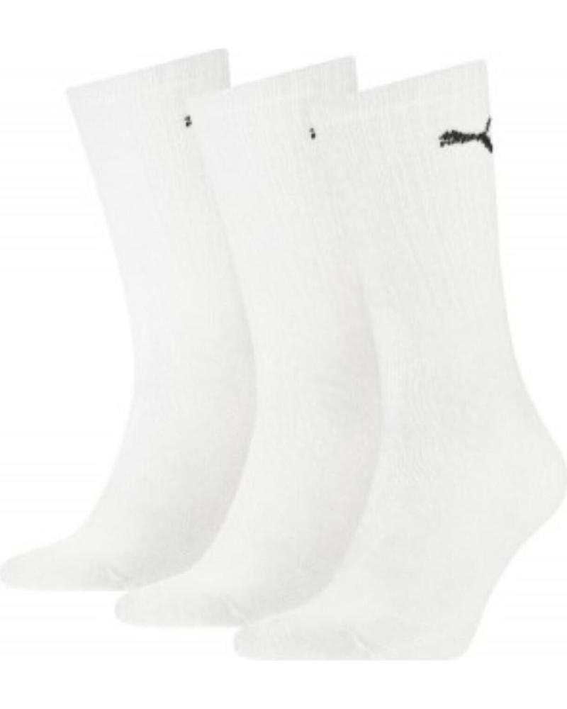 CALZINI PUMA CREW REGULAR LIGHT BIANCHI - CONFEZIONE DA 3 PAIA (RIF. 100000945-002) WHITE