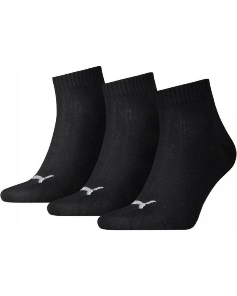 PUMA QUARTER PLAIN PRETO - PACK DE 3 MEIAS DESPORTIVAS (REF. 701230337-200) NEGRO