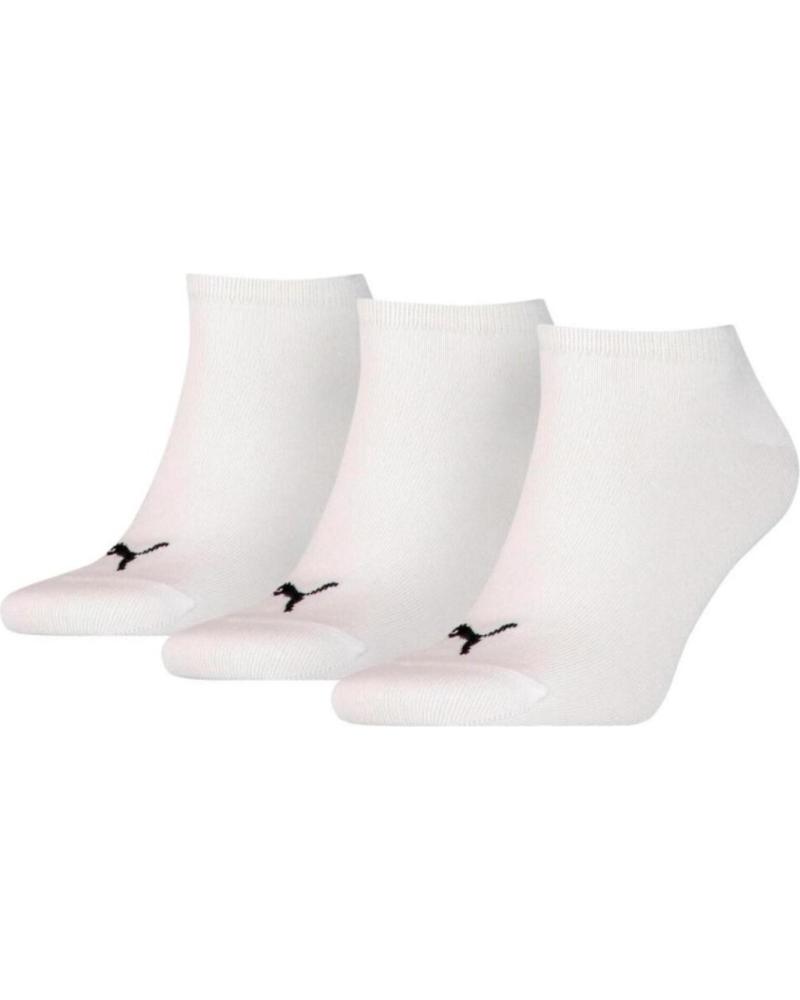 PUMA CALCETINES UNISEX SNEAKER PLAIN PACK 3 UNDS BLANCAS SOCKS 26 BLANCO
